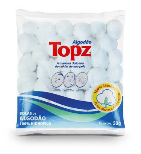 Algodão bola Topz 50g