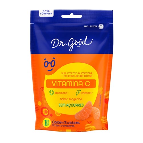 Vitamina C Dr. Good Sabor Tangerina 15 Gomas