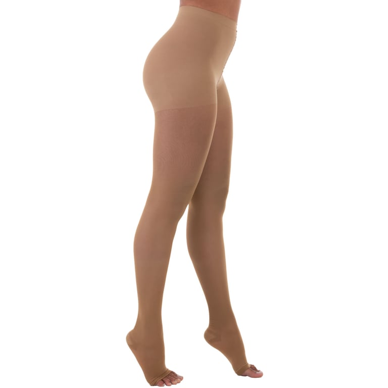 Meia-calça 6000 Venosan 20-30mmhg Pé Aberto Bronze Tamanho Xg