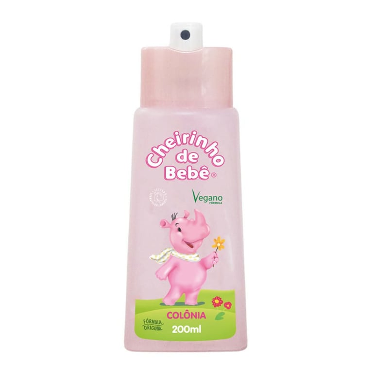 Colônia Cheirinho de Bebê Rosa Spray 200ml