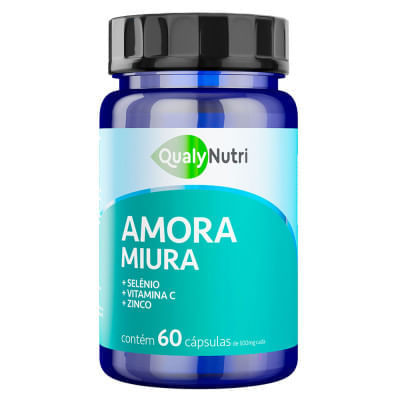 Amora Miura Qualynutri 500mg, frasco com 60 cápsulas