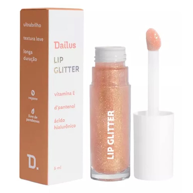 Lip Glitter Dailus Gold Glitter 6ml