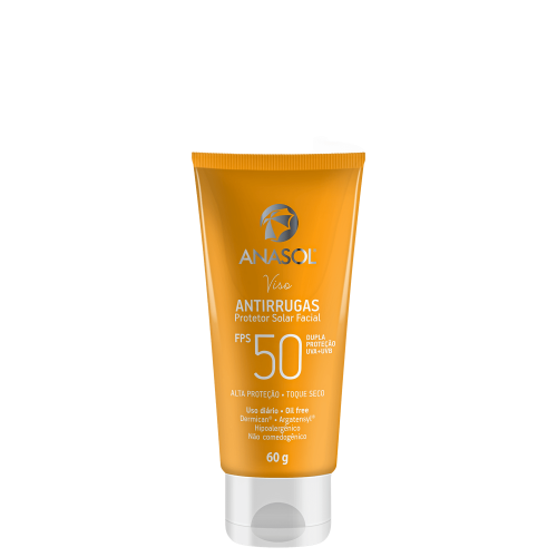 Protetor Solar Facial Anasol Antirrugas FPS50 com 60g