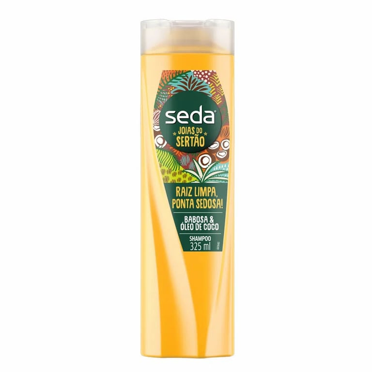 Shampoo Seda Joias do Sertão Raiz Limpa, Ponta Sedosa 325ml