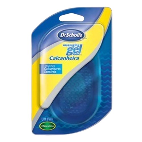 Calcanheira Dr. Scholl Massaging Gel Masculino com 1 par