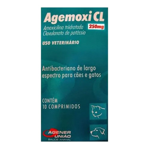 Agemoxi CL 250mg com 10 Comprimidos