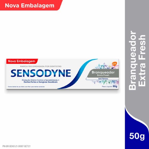 Pasta de Dente Sensodyne Branqueador Extra Fresh com 50g