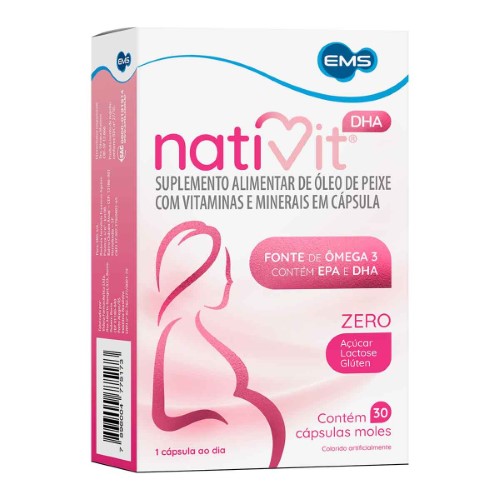 Polivitamínico para Gestantes NatiVit DHA 30 cápsulas