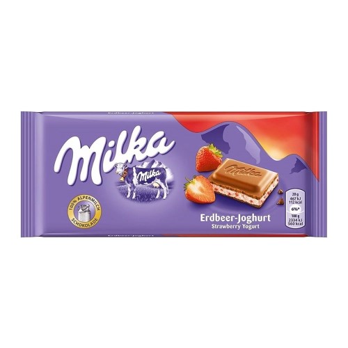 Chocolate Milka Strawberry Yoghurt 100g