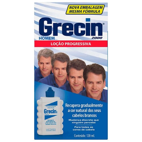 Loção Progressiva Grecin 2000 Homem Tonalizante com 120ml