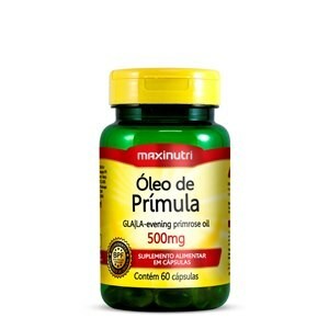 Óleo de Prímula 500mg Maxinutri 60 cápsulas