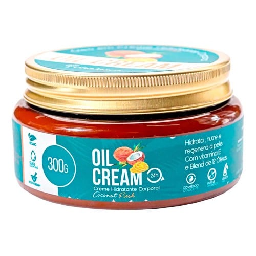 Creme Hidratante Corporal Orgânica Coconut & Lima Fresh 300g