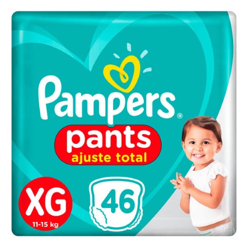 Fralda Pampers Pants Ajuste Total XG - 46 Unidades