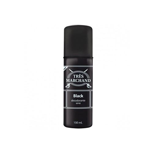 Desodorante Spray Très Marchand Masculino Black 100ml