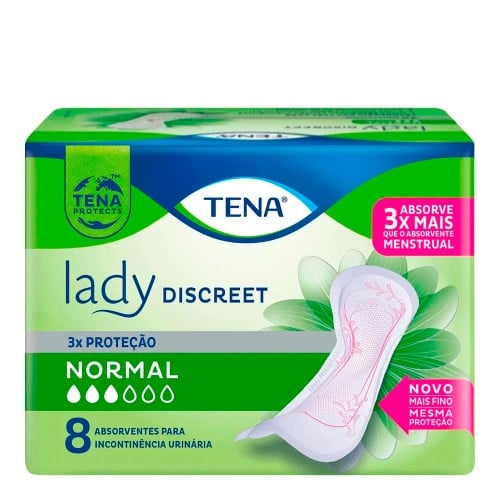 Absorvente Tena Lady Discreet Normal 8 Unidades