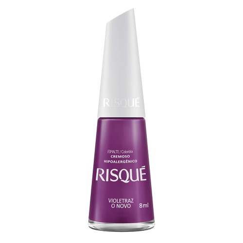 Esmalte Cremoso Risqué Coloridos Violetraz O Novo 8ml