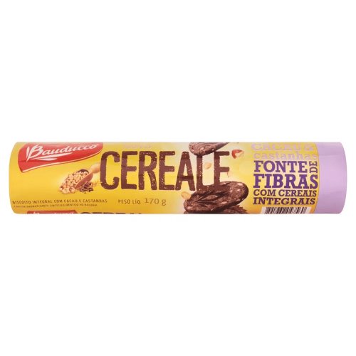 Biscoito Integral Bauducco Cereale Cacau e Castanhas com 170g