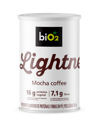 Proteína e Fibra biO2 Lightness Mocha Coffee 300g