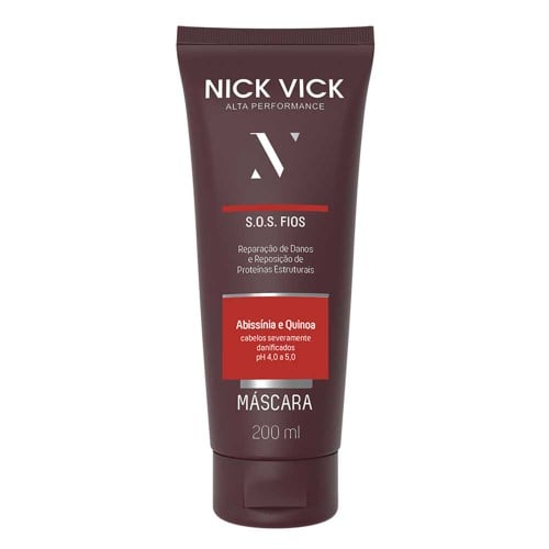 Nick & Vick Pro-Hair S.O.S Fios Abssinia e Quinoa - Máscara de Reconstrução