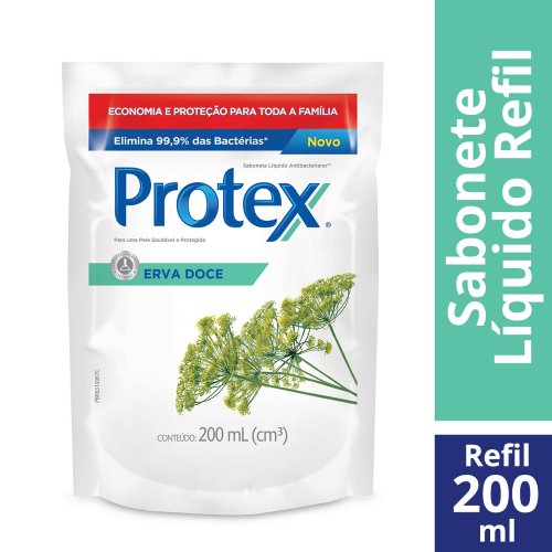 Refil de Sabonete Líquido Corporal Protex Erva Doce 200ml