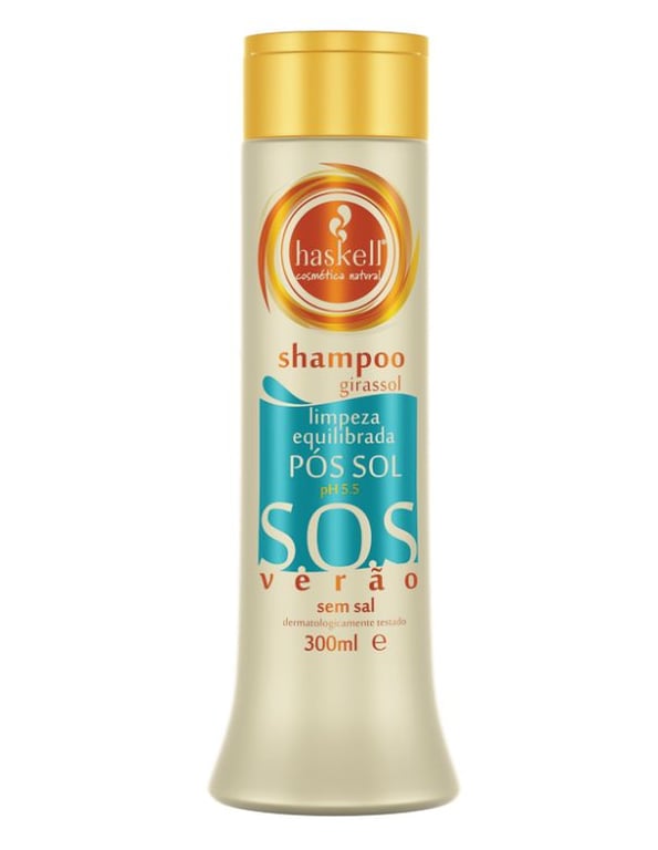 Shampoo Haskell S.O.S. Verão Girassol Pós Sol 300ml