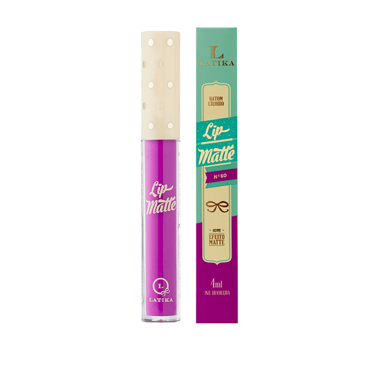 Batom Líquido Lip Matte Metálico Latika N°60