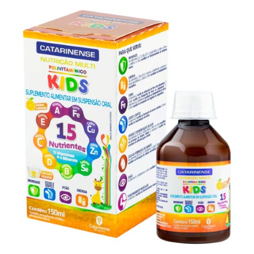 Suplemento Alimentar Polivitamínico Kids Multi com 150ml