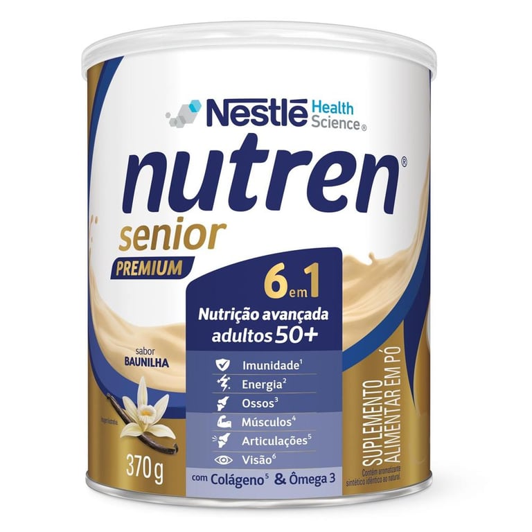 Nutren Senior Premium Po Baunilha 370g