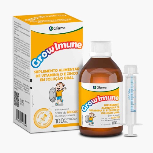 Polivitamínico Grow Imune Sabor Abacaxi 100ml