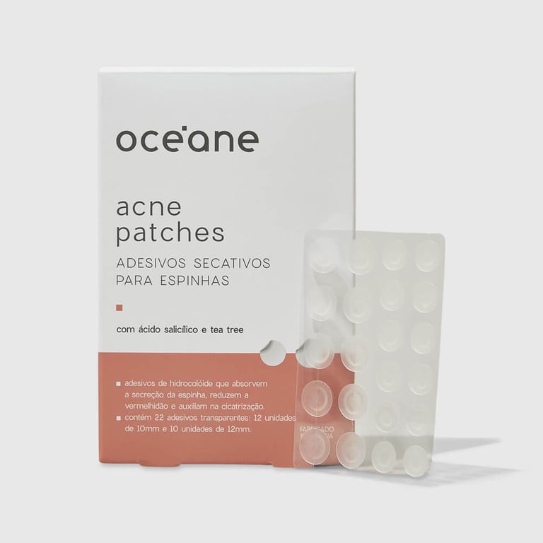 Adesivos Secativos Para Espinhas Com Ácido Salicílico  Acne Patches 22 Unidades Oceane