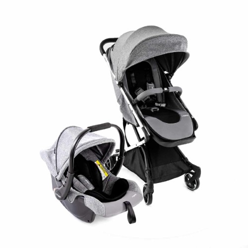 Carrinho Com Bebê Conforto Travel System Legend Grey Infanti