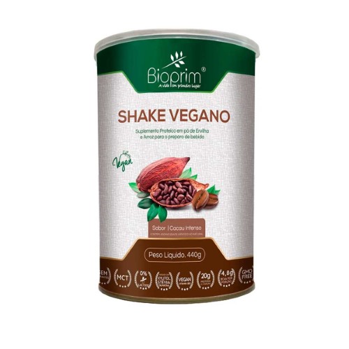 Shake Vegano em Pó Bioprim Cacau Intenso com 440g