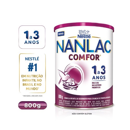 Fórmula Infantil de Seguimento Nanlac Comfor 800G