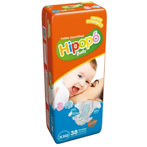 Fralda Hipopo Baby Econ Seg 38Un - Hipopo Baby