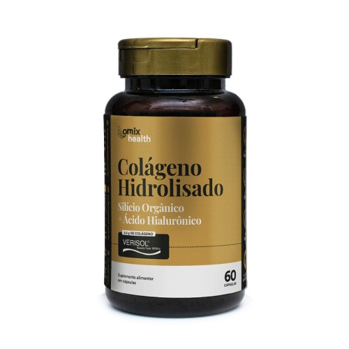 Suplemento Alimentar Colágeno Hidrolisado Omix Health 60 Cápsulas