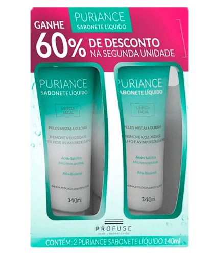 Sabonete Liquido Profuse Puriance 140ml 2 unidades