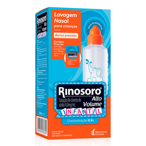 Rinosoro Infantil Alto Volume 15 Sachês + Frasco 120Ml