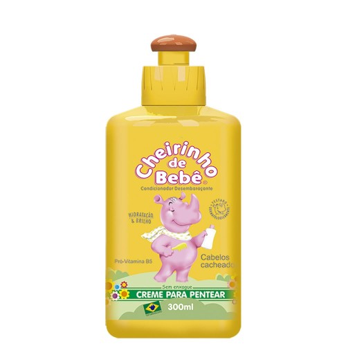 Creme Para Pentear Cheirinho De Bebê Para Cabelos Cacheados 300ml