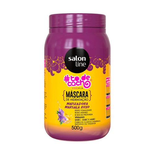 Máscara Capilar Matizadora Marsala Salon Line To De Cachos 500g