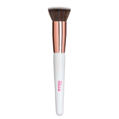 Pincel para Maquiagem Ricca Rose Gold Kabuki 1 Unidade