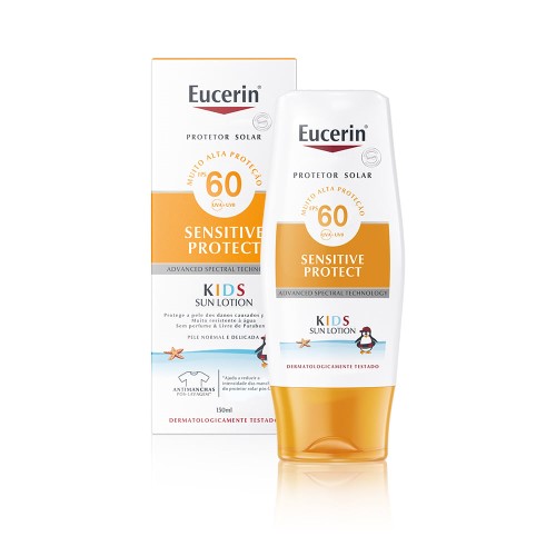 Protetor Solar Corporal Eucerin Sensitive Protect Kids Sun Loção Fps50 150ml