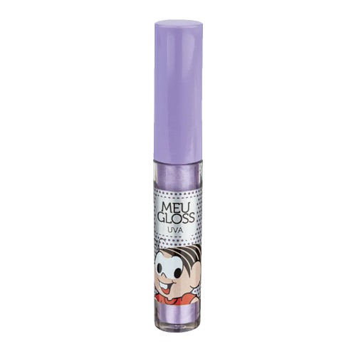 Meu Lip Gloss Turma da Mônica Infantil Mônica Uva 3ml