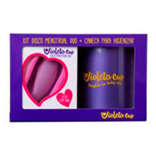 Violeta Cup Disco Mentrual Kit Caneca + Disco Duo