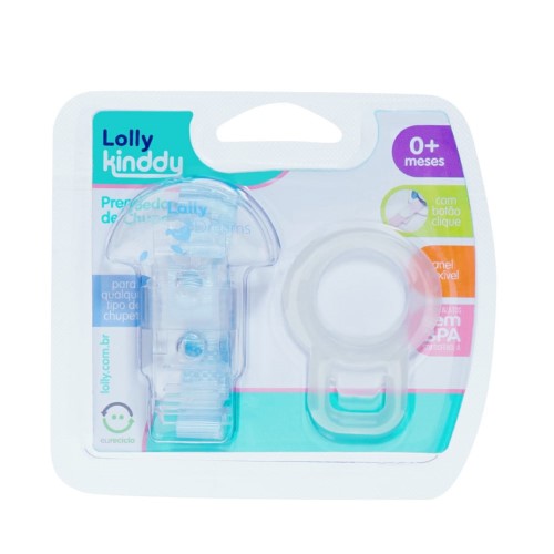 Prededor De Chupeta Lolly Kinddy Azul 1 Unidade