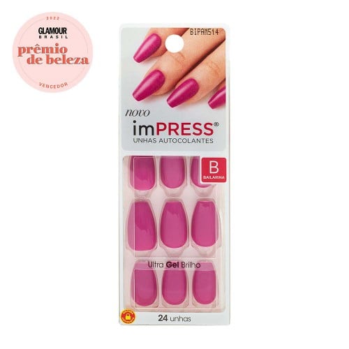 Unhas Autocolantes ImPRESS Ultra Gel Brilho