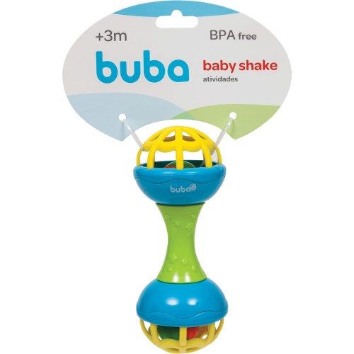 Chocalho Baby Shake Buba Atividades + 3Meses