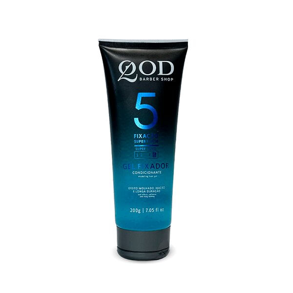 Gel Fixador Qod Barber Shop 5 Fixação Super Forte 200g