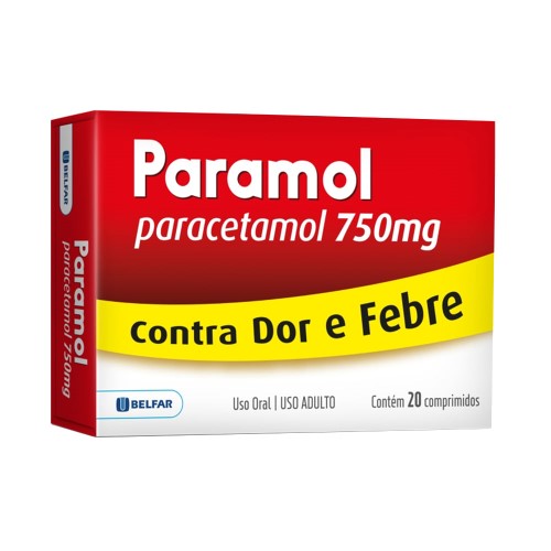 Paramol 750mg com 20 Comprimidos