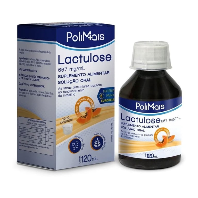 Lactulose Xarope Sabor Mamão Papaia 120ml