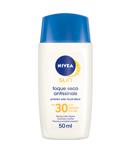 Protetor Solar Facial Nivea Sun Toque Seco Antissinais FPS 60 50ml